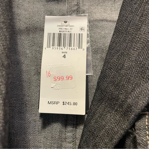 NWT Lauren Ralph Lauren Denim Jumpsuit 
Nightfall Wash Collar ShortSleeve Size 4 - Picture 10 of 11